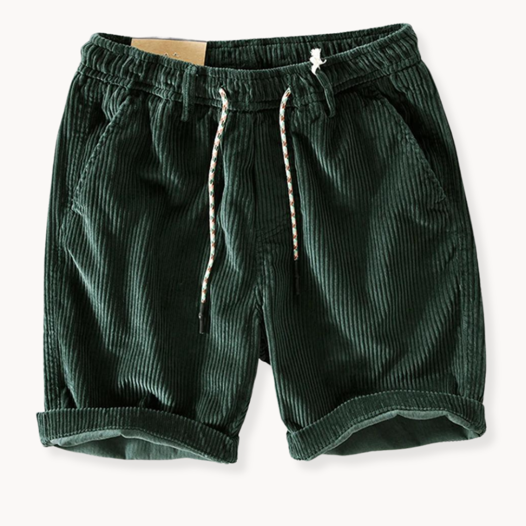 LEMUEL – SHORT EN VELOURS CÔTELÉ AJUSTABLE