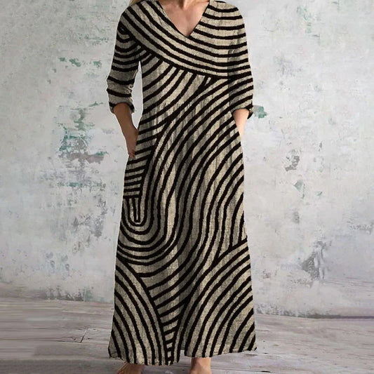 AILA - ROBE RAYÉE VINTAGE