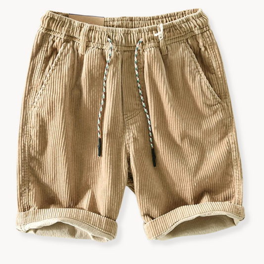 LEMUEL – SHORT EN VELOURS CÔTELÉ AJUSTABLE