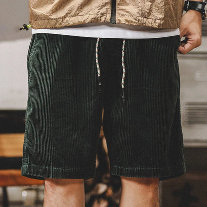 LEMUEL – SHORT EN VELOURS CÔTELÉ AJUSTABLE