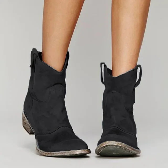 ÉLANA - BOTTINES RÉTRO À LA CHEVILLE