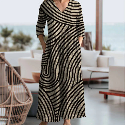 AILA - ROBE RAYÉE VINTAGE